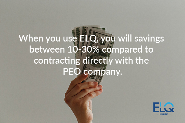Using ELQ provides savings of between 10-30%