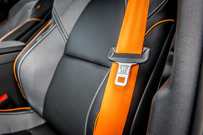 The requirement of using a seat belt in the front seat of a motor vehicle The requirement of using a seat belt in the front seat of a motor vehicle